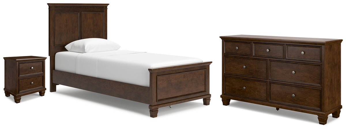 Hoover Furniture Outlet - Ashley Furniture - Danabrin Twin Panel Bed, Dresser and Nightstand - Twin Panel Bed, Dresser and Nightstand - B685B29