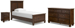 Hoover Furniture Outlet - Ashley Furniture - Danabrin Twin Panel Bed, Dresser and Nightstand - Twin Panel Bed, Dresser and Nightstand - B685B29