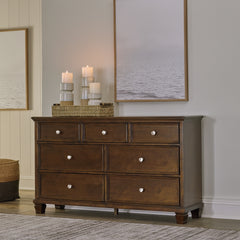 Hoover Furniture Outlet - Ashley Furniture - Danabrin Dresser - Dresser / Brown - B685-31