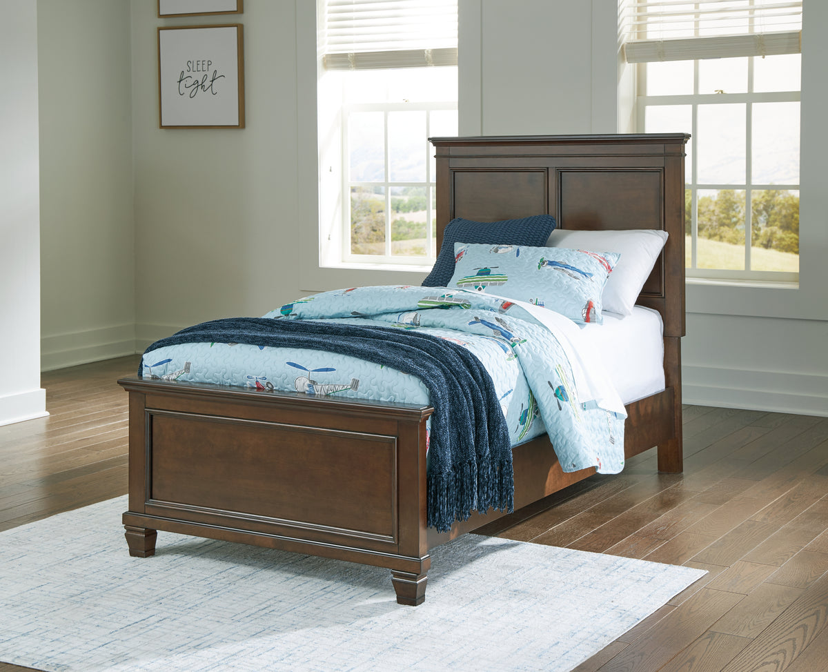 Hoover Furniture Outlet - Ashley Furniture - Danabrin Twin Panel Bed - Twin Panel Bed / Brown - B685B6