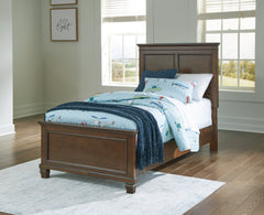 Hoover Furniture Outlet - Ashley Furniture - Danabrin Twin Panel Bed - Twin Panel Bed / Brown - B685B6