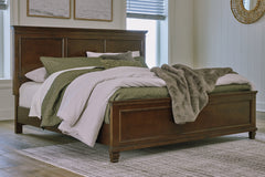 Hoover Furniture Outlet - Ashley Furniture - Danabrin California King Panel Bed - California King Panel Bed / Brown - B685B5