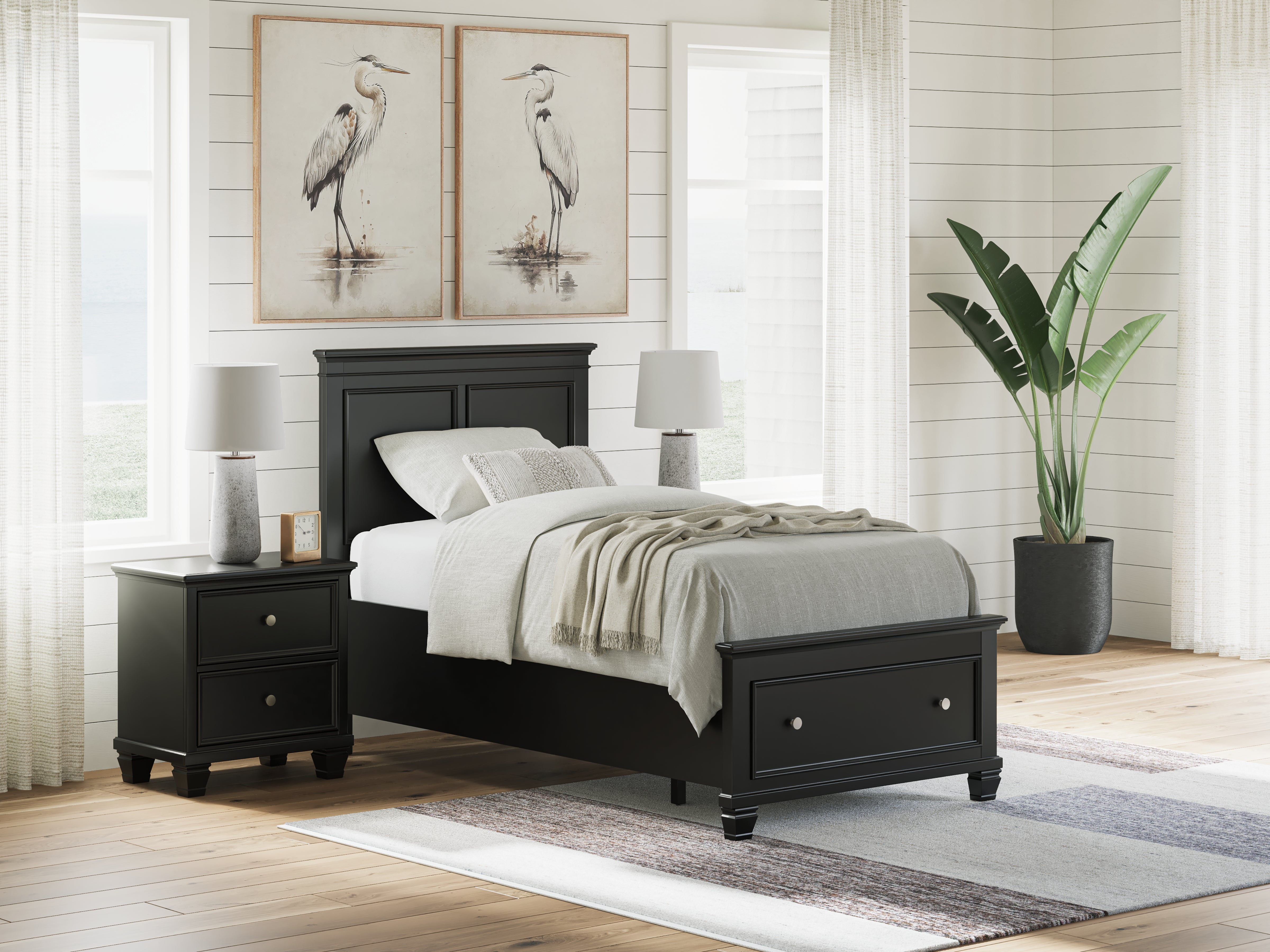 Hoover Furniture Outlet - Ashley Furniture - Lanolee Twin Panel Storage Bed - Twin Panel Storage Bed - B687B21