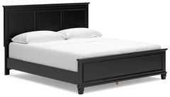 Hoover Furniture Outlet - Ashley Furniture - Lanolee California King Panel Bed - California King Panel Bed / Black - B687B9