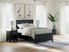 Hoover Furniture Outlet - Ashley Furniture - Lanolee Full Panel Storage Bed - Full Panel Storage Bed - B687B22