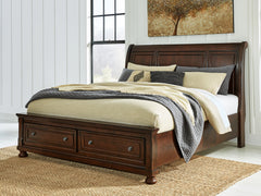 Hoover Furniture Outlet - Ashley Furniture - Porter King Sleigh Storage Bed - King Sleigh Storage Bed - B697B45