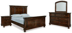 Hoover Furniture Outlet - Ashley Furniture - Porter Queen Panel Bed, Dresser, Mirror and Nightstand - Queen Panel Bed, Dresser, Mirror and Nightstand - B697B29