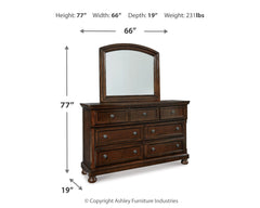 Porter Queen Panel Bed, Dresser, Mirror and 2 Nightstands