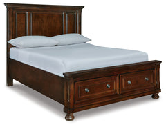 Hoover Furniture Outlet - Ashley Furniture - Porter Queen Panel Storage Bed - Queen Panel Storage Bed - B697B42