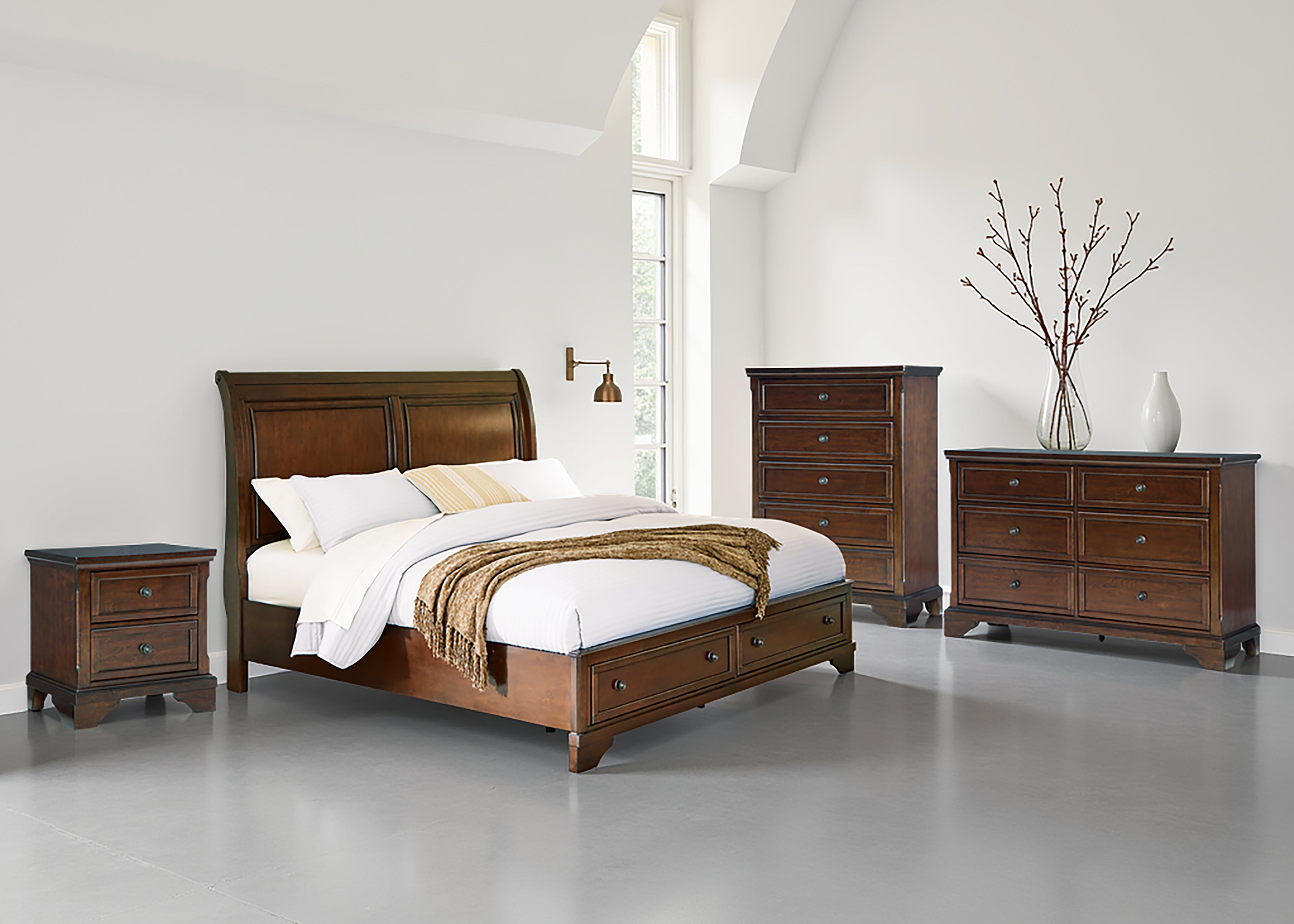 Hoover Furniture Outlet - Ashley Furniture - Trellington Queen Sleigh Storage Bed - Queen Sleigh Storage Bed - B716B1