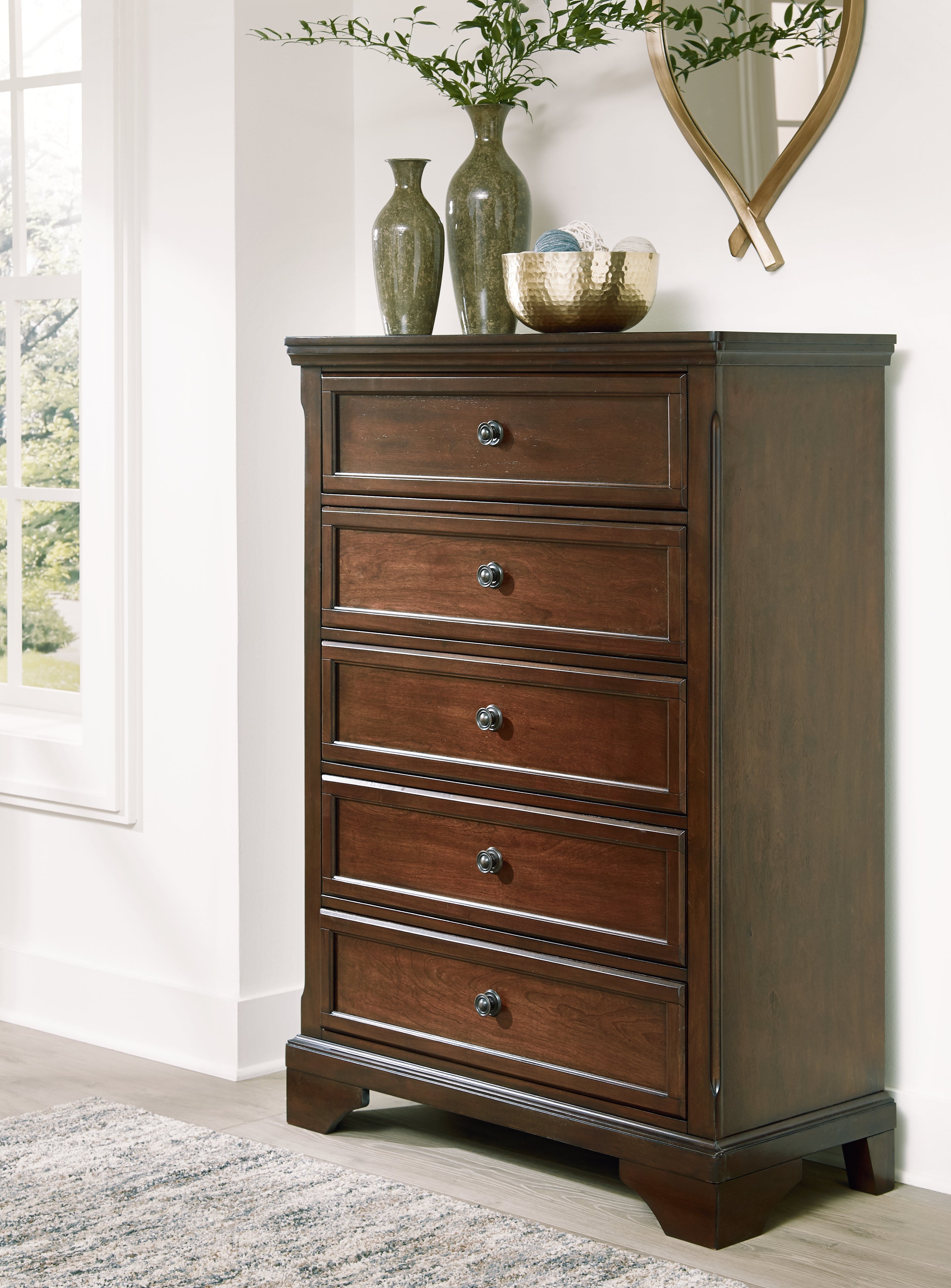 Hoover Furniture Outlet - Ashley Furniture - Trellington Chest of Drawers - Five Drawer Chest - B716-46