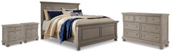 Hoover Furniture Outlet - Ashley Furniture - Lettner Queen Panel Bed, Dresser and 2 Nightstands - Queen Panel Bed, Dresser and 2 Nightstands - B733B60