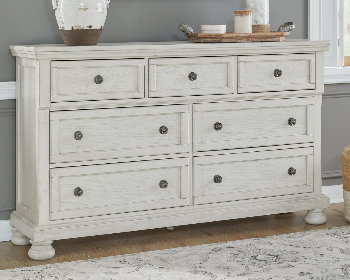 Hoover Furniture Outlet - Ashley Furniture - Robbinsdale Dresser - Dresser / Antique White - B742-31