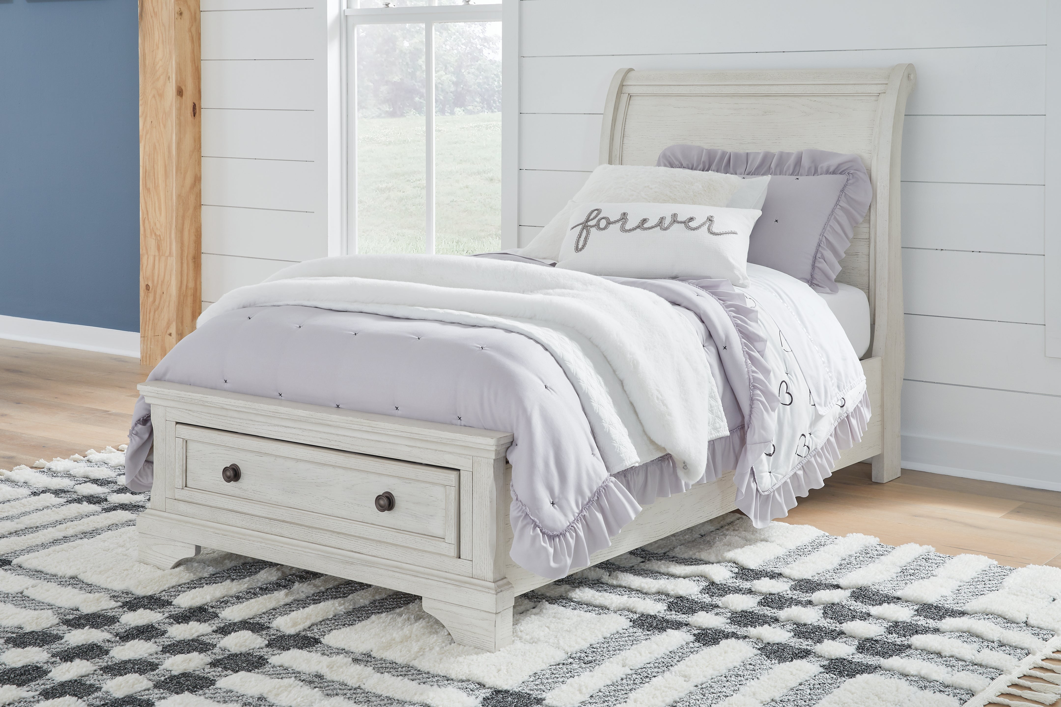 Hoover Furniture Outlet - Ashley Furniture - Robbinsdale Twin Sleigh Storage Bed - Twin Sleigh Storage Bed - B742B12