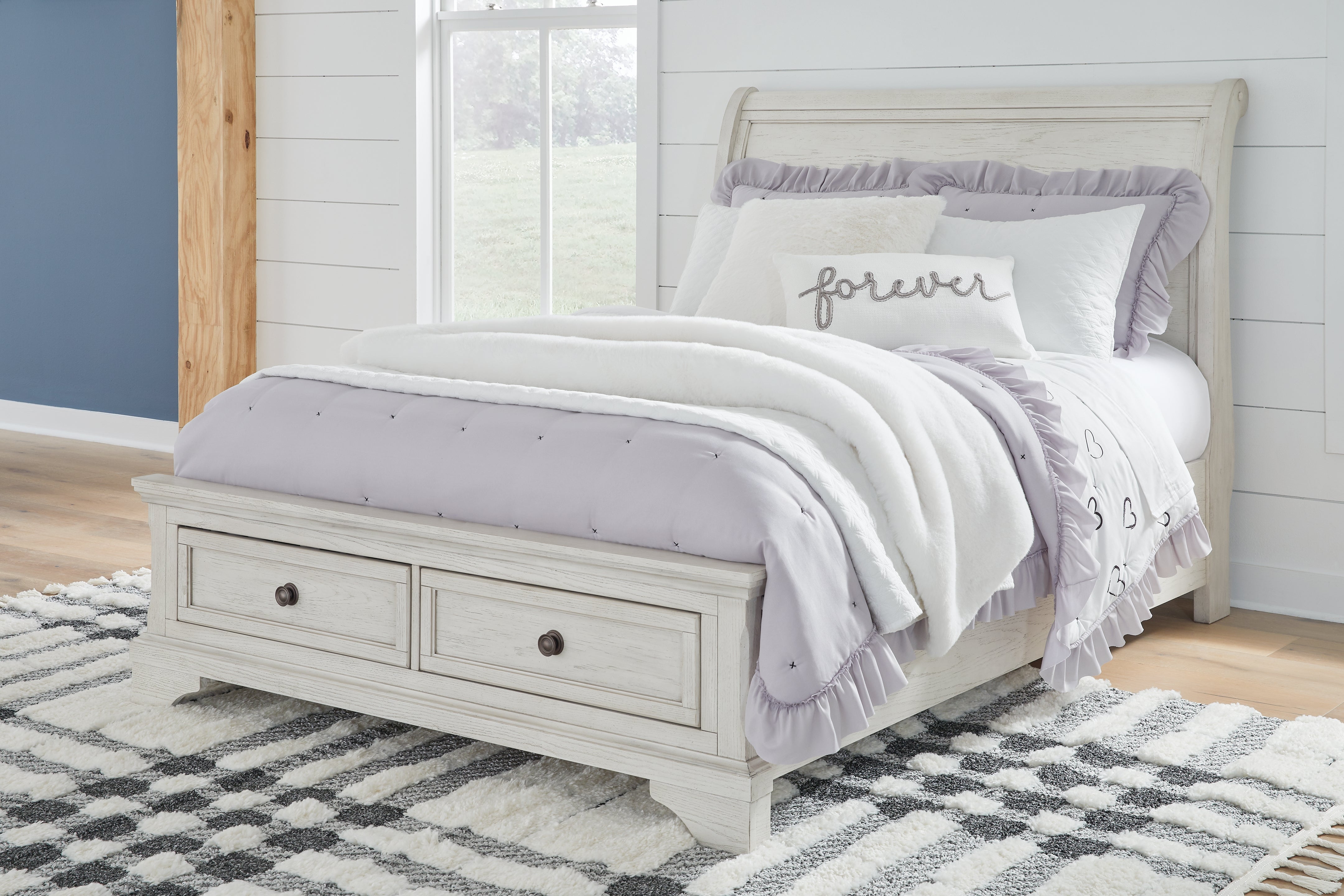 Hoover Furniture Outlet - Ashley Furniture - Robbinsdale Full Sleigh Storage Bed - Full Sleigh Storage Bed - B742B13