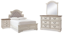 Hoover Furniture Outlet - Ashley Furniture - Realyn Full Panel Bed, Dresser, Mirror and Nightstand - Full Panel Bed, Dresser, Mirror and Nightstand - B743B40