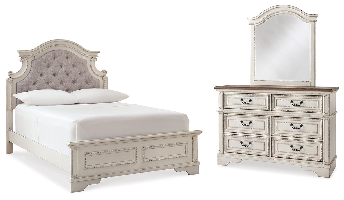 Hoover Furniture Outlet - Ashley Furniture - Realyn Full Panel Bed, Dresser and Mirror - Full Panel Bed, Dresser and Mirror - B743B17