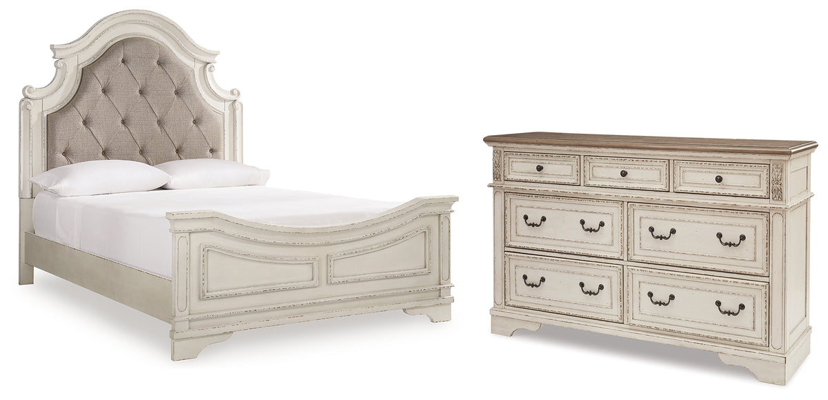 Hoover Furniture Outlet - Ashley Furniture - Realyn Queen Panel Bed and Dresser - Queen Panel Bed and Dresser - B743B72