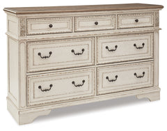 Realyn King Panel Storage Bed and Dresser