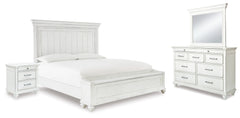 Hoover Furniture Outlet - Ashley Furniture - Kanwyn Queen Panel Storage Bed, Dresser, Mirror and Nightstand - Queen Panel Storage Bed, Dresser, Mirror and Nightstand - B777B19