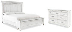 Hoover Furniture Outlet - Ashley Furniture - Kanwyn King Storage Panel Bed and Dresser - King Storage Panel Bed and Dresser - B777B24