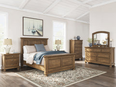 Hoover Furniture Outlet - Ashley Furniture - Feddinger Queen Panel Bed, Dresser, Mirror, Chest and 2 Nightstands - Queen Panel Bed, Dresser, Mirror, Chest and 2 Nightstands - PCB779B19