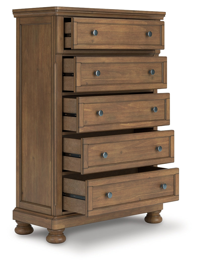 Hoover Furniture Outlet - Ashley Furniture - Feddinger Chest of Drawers - Five Drawer Chest - PCB779-46