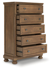 Hoover Furniture Outlet - Ashley Furniture - Feddinger Chest of Drawers - Five Drawer Chest - PCB779-46