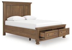 Hoover Furniture Outlet - Ashley Furniture - Feddinger Queen Panel Storage Bed - Queen Panel Storage Bed - PCB779B11