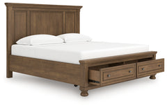Hoover Furniture Outlet - Ashley Furniture - Feddinger King Panel Storage Bed - King Panel Storage Bed - PCB779B12