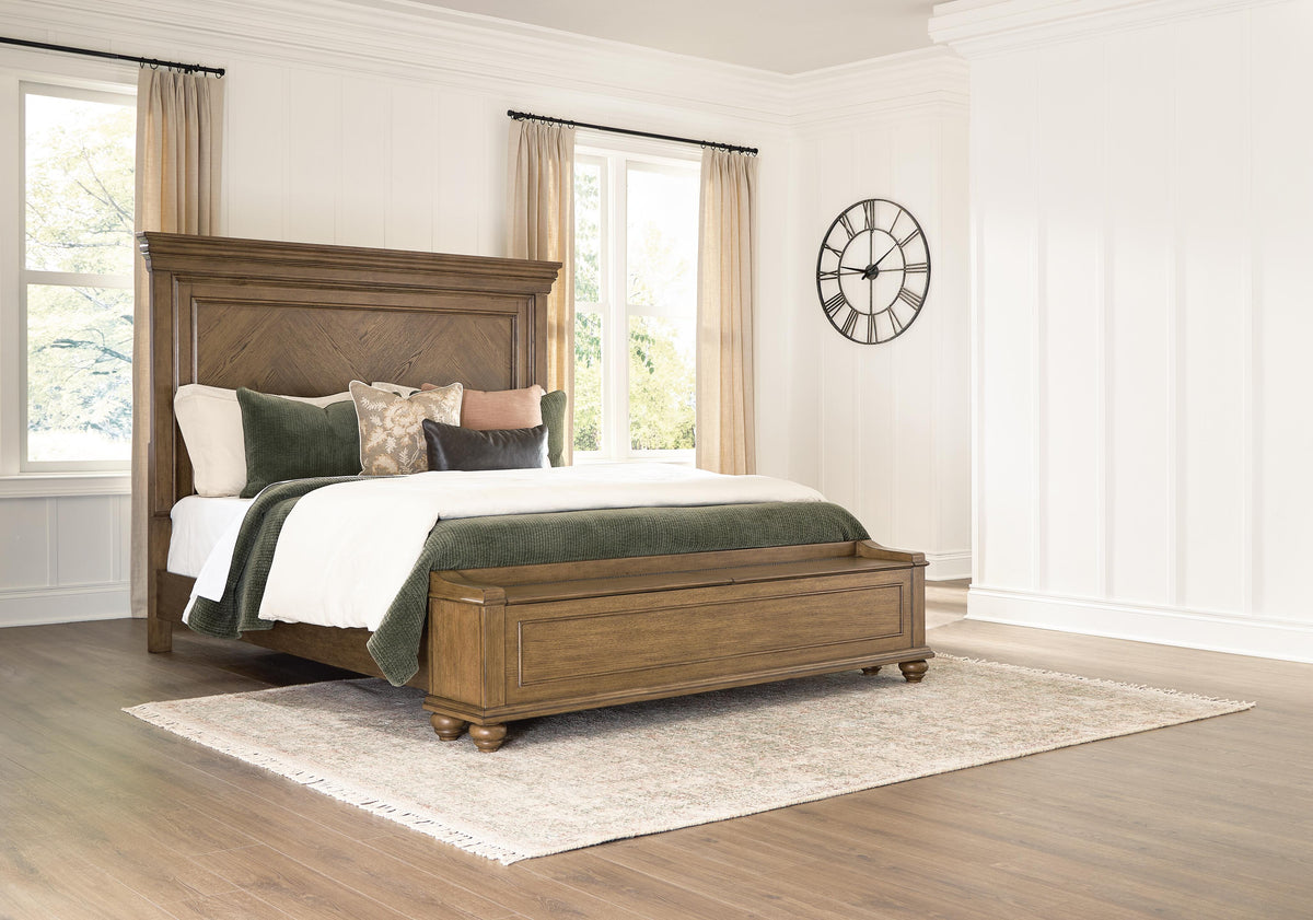 Hoover Furniture Outlet - Ashley Furniture - Karallin California King Panel Storage Bed - California King Panel Storage Bed - PCB782B9