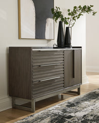 Hoover Furniture Outlet - Ashley Furniture - Arkenton Dresser - Dresser / Grayish Brown/White - B786-31