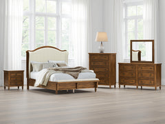 Hoover Furniture Outlet - Ashley Furniture - Sturlayne Queen Upholstered Panel Bed - Queen Upholstered Panel Bed - B787B2