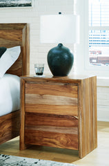 Hoover Furniture Outlet - Ashley Furniture - Dressonni Nightstand - Two Drawer Night Stand / Brown - B790-92