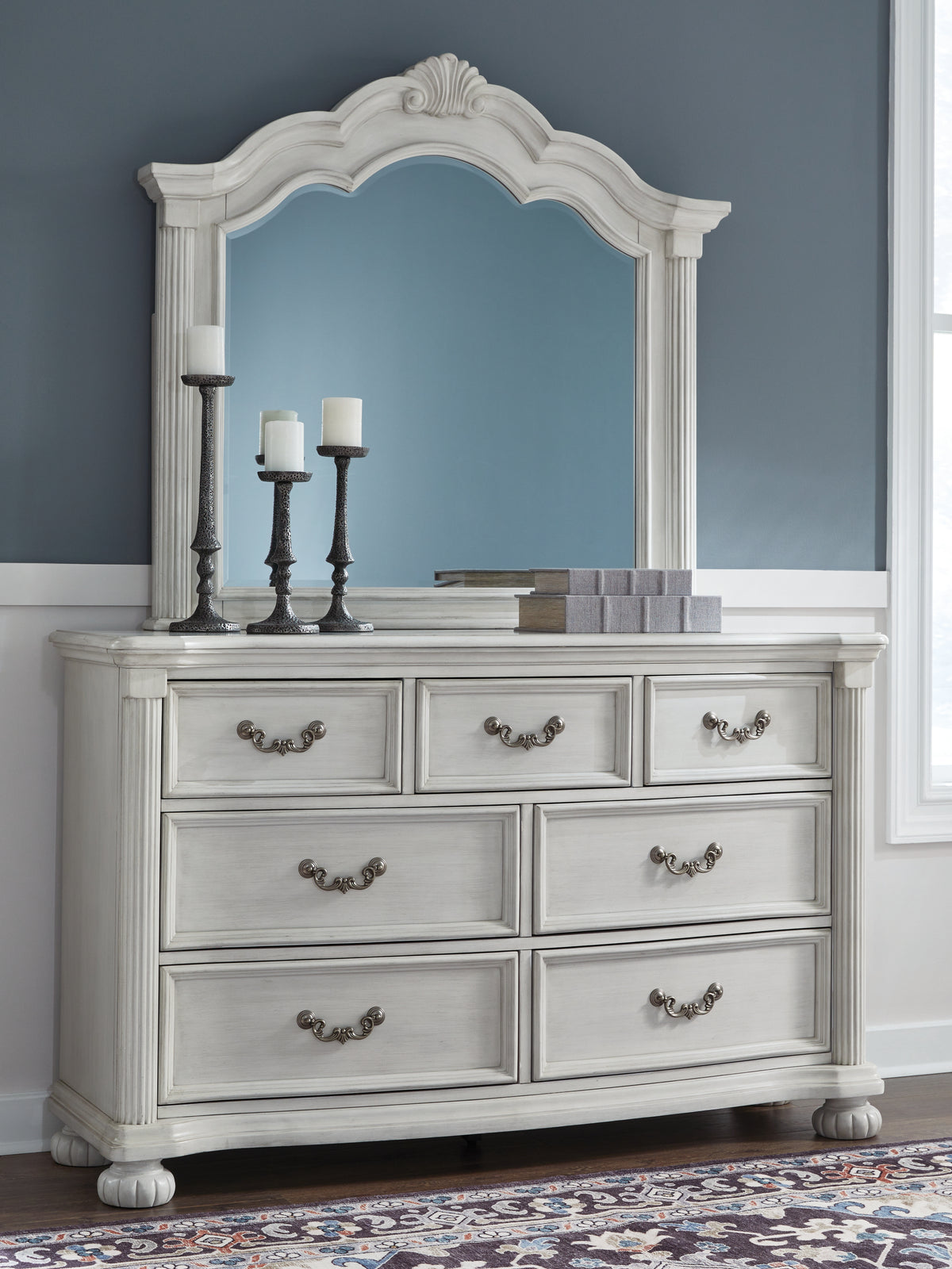Hoover Furniture Outlet - Ashley Furniture - Montelaine Dresser and Mirror - Dresser and Mirror - B795B1