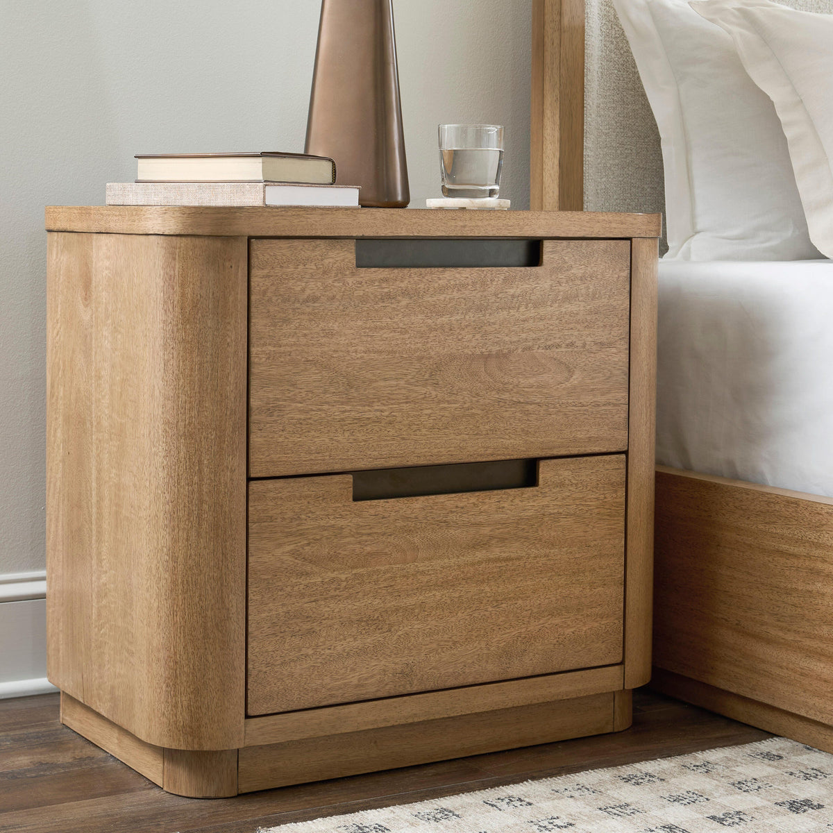 Hoover Furniture Outlet - Ashley Furniture - Pamaria Nightstand - Two Drawer Night Stand - PCB802-92