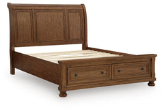 Zackaryn Queen Sleigh Storage Bed