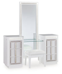 Hoover Furniture Outlet - Ashley Furniture - Chalanna Vanity, Mirror and Stool - Vanity, Mirror and Stool - B822B6