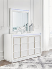 Hoover Furniture Outlet - Ashley Furniture - Chalanna Dresser and Mirror - Dresser and Mirror - B822B1