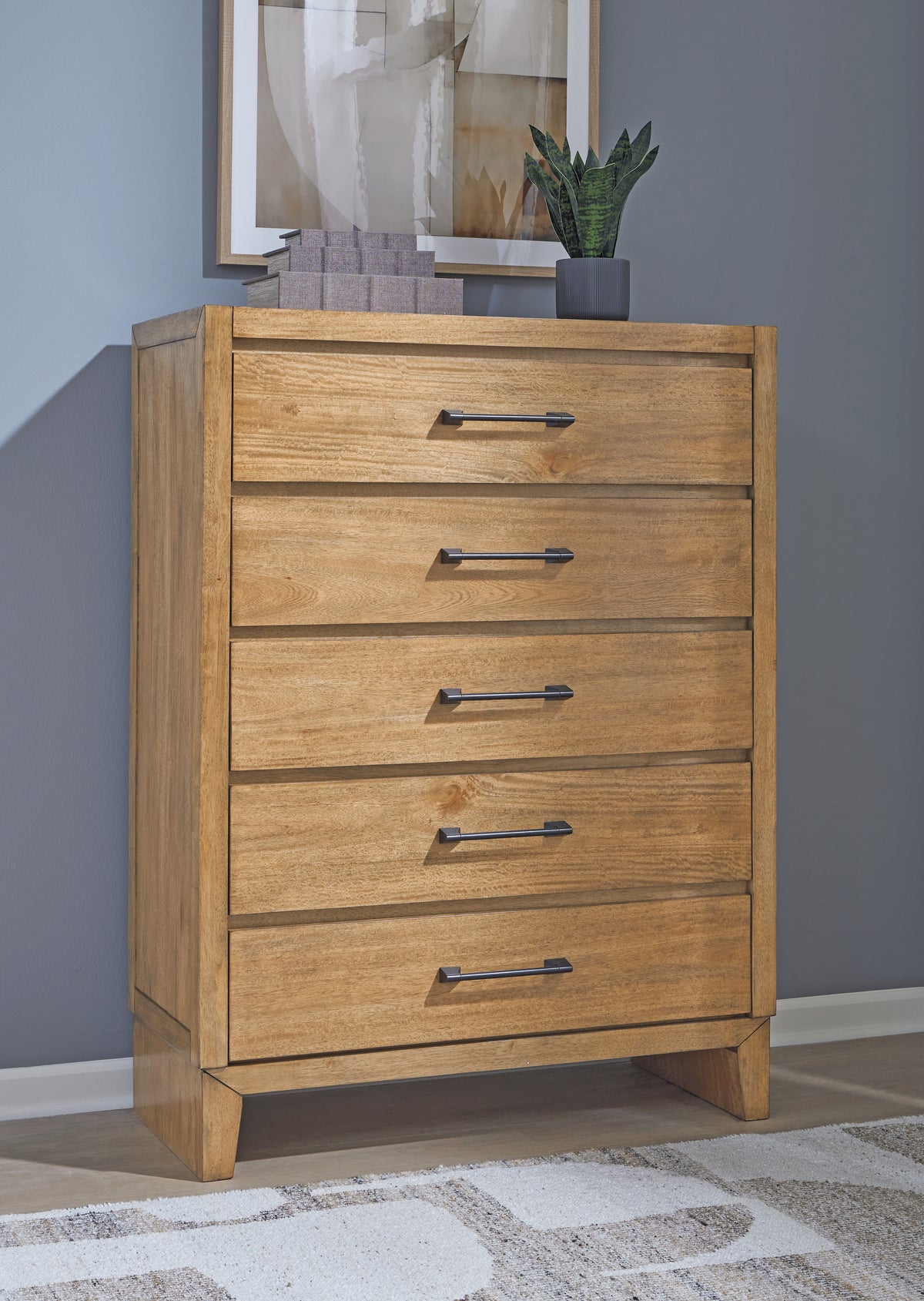 Hoover Furniture Outlet - Ashley Furniture - Sherbana Chest of Drawers - Five Drawer Chest - B833-46