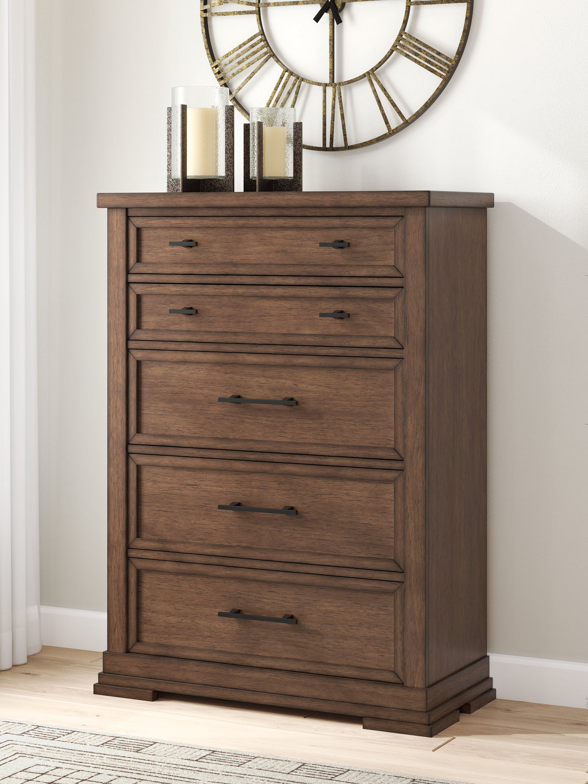 Hoover Furniture Outlet - Ashley Furniture - Taffenbrook Chest of Drawers - Five Drawer Chest - B849-46
