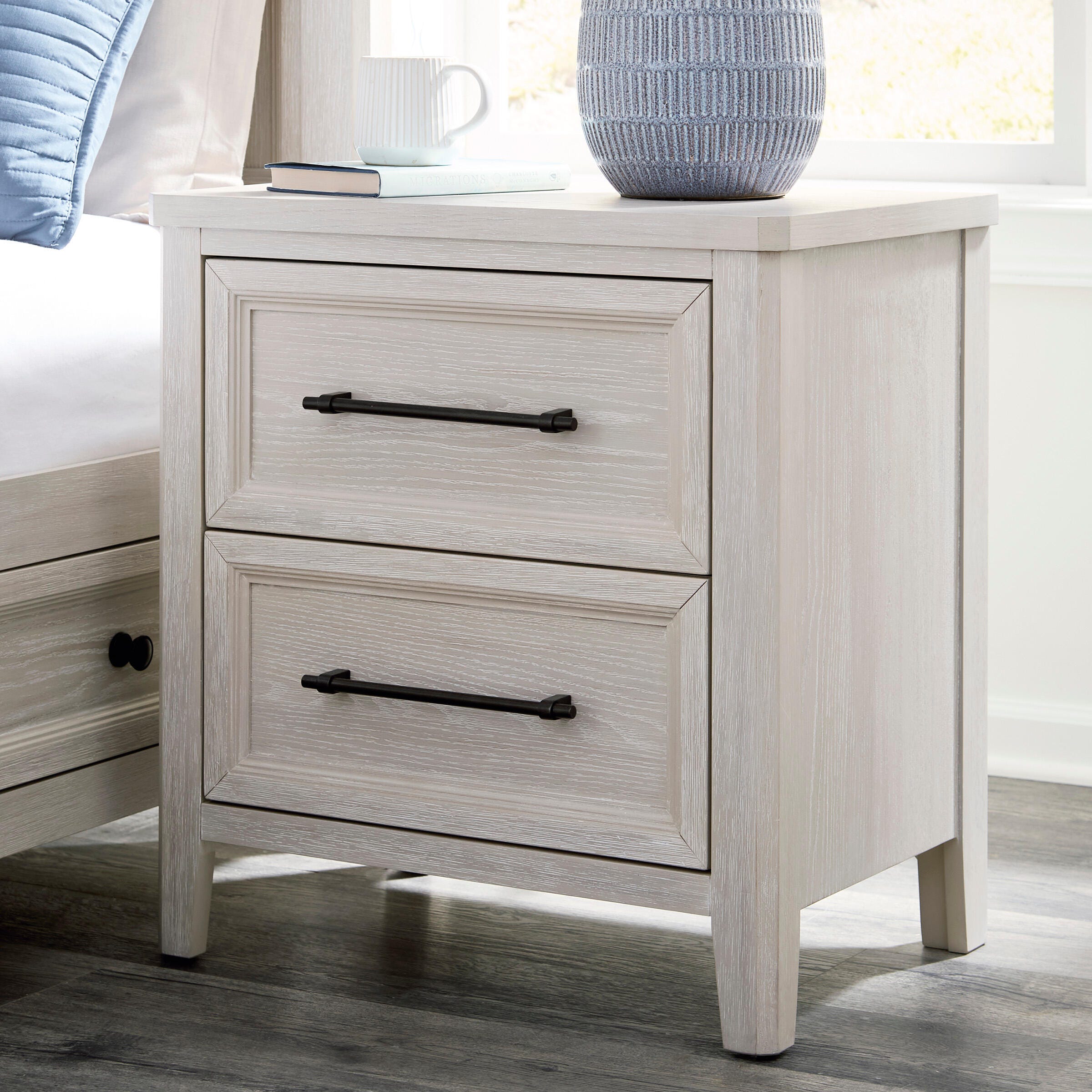 Hoover Furniture Outlet - Ashley Furniture - Darbonton Nightstand - Two Drawer Night Stand - PCB853-92