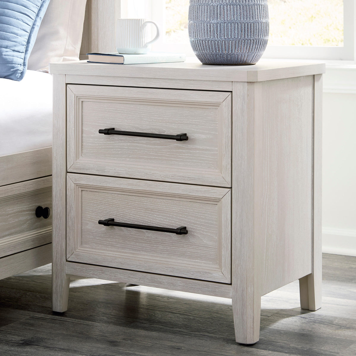 Hoover Furniture Outlet - Ashley Furniture - Darbonton Nightstand - Two Drawer Night Stand - PCB853-92