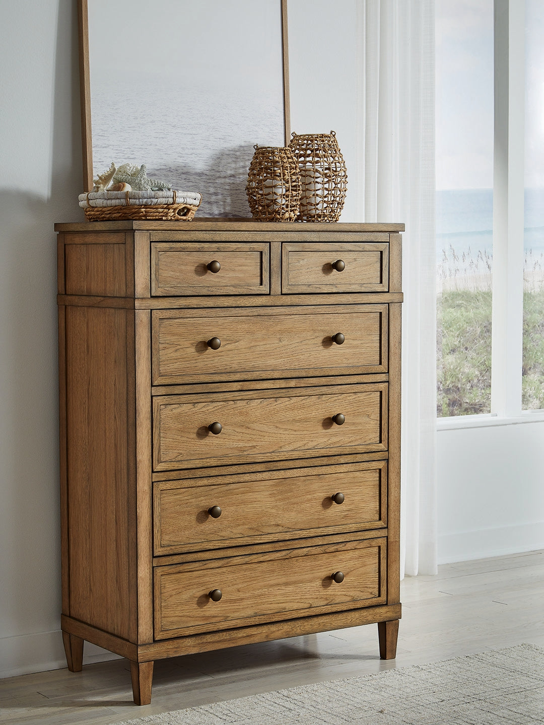 Hoover Furniture Outlet - Ashley Furniture - Sharlance Chest of Drawers - Six Drawer Chest - B895-46