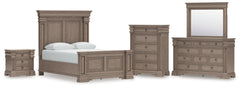 Hoover Furniture Outlet - Ashley Furniture - Blairhurst Queen Panel Bed, Dresser, Mirror, Chest and Nightstand - Queen Panel Bed, Dresser, Mirror, Chest and Nightstand - B916B8