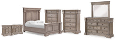 Hoover Furniture Outlet - Ashley Furniture - Blairhurst Queen Panel Bed. Dresser, Mirror, 2 Chests and 2 Nightstands - Queen Panel Bed. Dresser, Mirror, 2 Chests and 2 Nightstands - B916B13