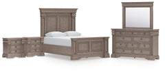 Hoover Furniture Outlet - Ashley Furniture - Blairhurst Queen Panel Bed, Dresser, Mirror and 2 Nightstands - Queen Panel Bed, Dresser, Mirror and 2 Nightstands - B916B10