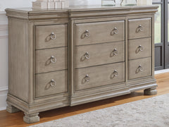 Hoover Furniture Outlet - Ashley Furniture - Lexorne Dresser - Dresser / Gray - B924-31