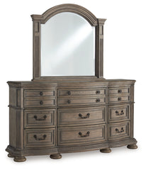 Ardenfield King Sleigh Bed, Dresser, Mirror and Nightstand
