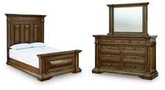 Hoover Furniture Outlet - Ashley Furniture - Frantanna Queen Panel Bed, Dresser and Mirror - Queen Panel Bed, Dresser and Mirror - PCB949B3